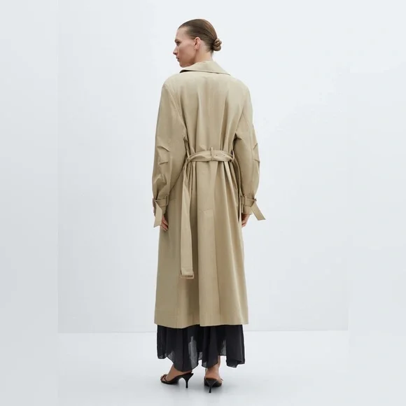 Classic Tan Trench Coat Mango Women’s XS - Picture 2 of 9